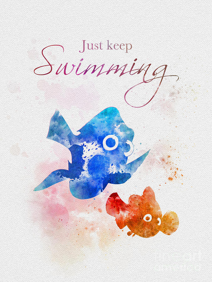 just keep swimming drawing