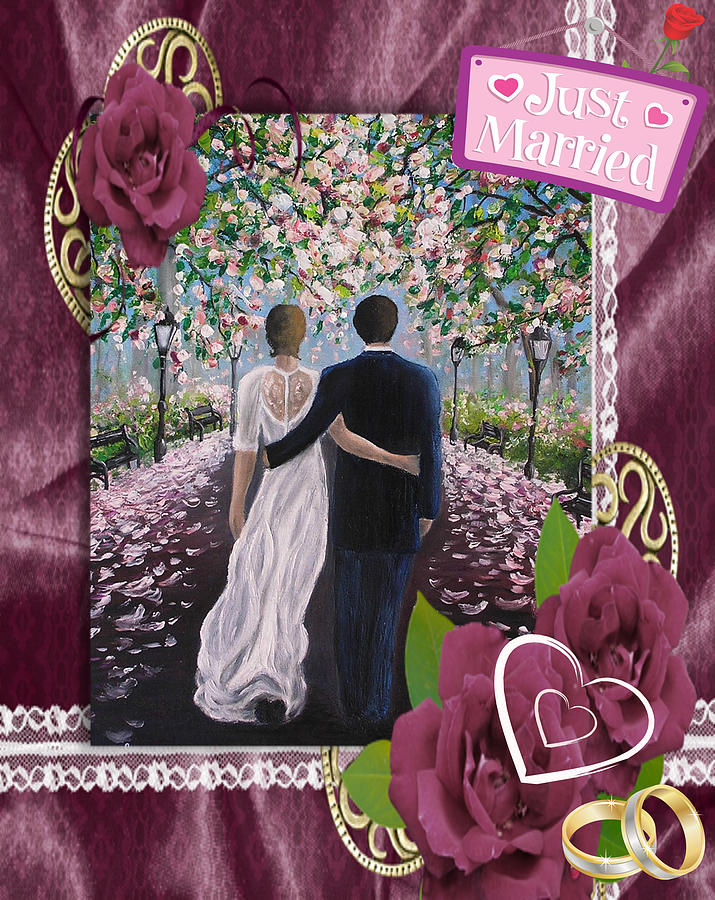 Just Married Painting by Vesna Martinjak