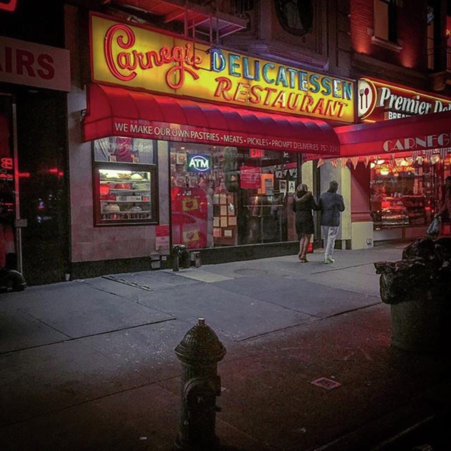Sign Photograph - Just Missed The Line At Carnegie Deli by Alexis Fleisig