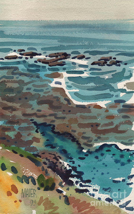 Just North of Santa Cruz Painting by Donald Maier
