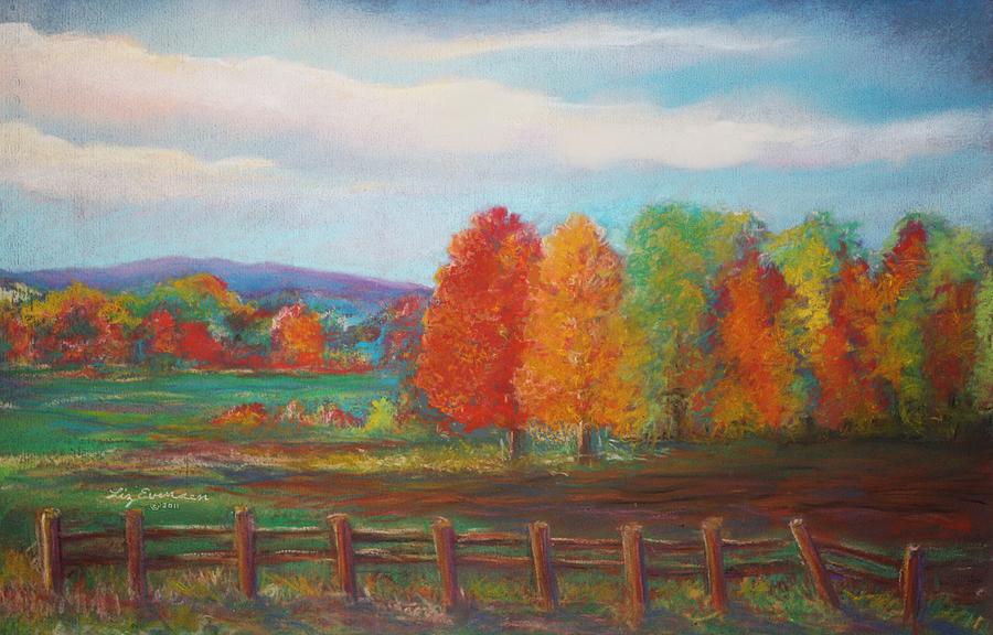 Just Over Cow Path Hill Painting by Liz Evensen