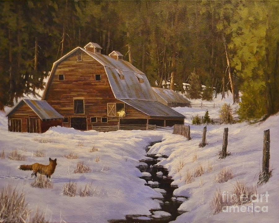 Just Passing Through Painting by Paul K Hill