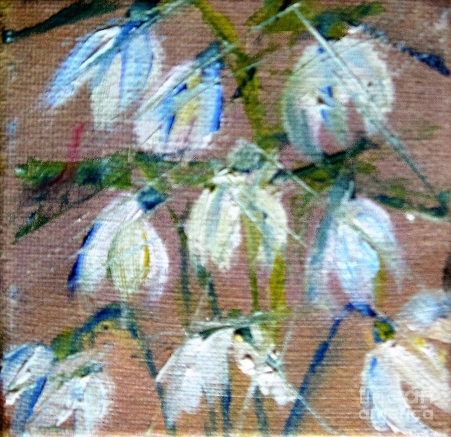Just snowdrops Painting by Angela Cartner