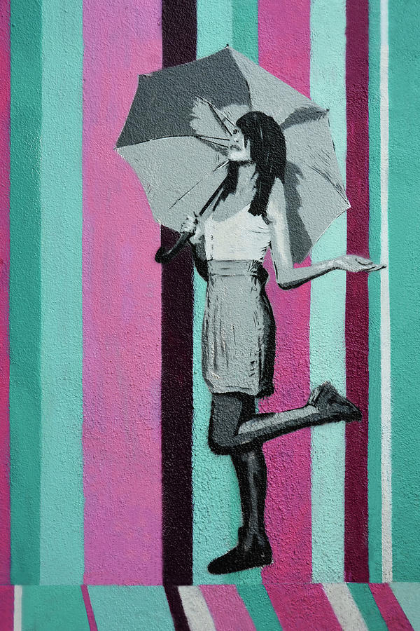 Just Walking In The Rain Painting by Joachim G Pinkawa