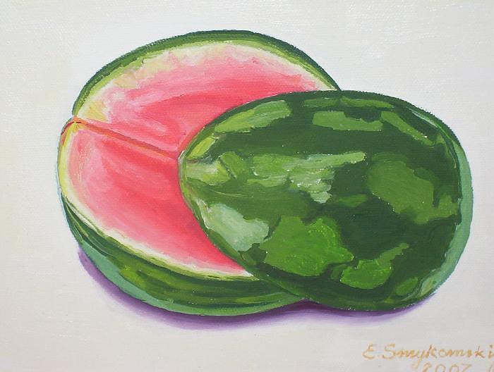 Just watermelon Painting by Ewald Smykomsky Beyond Gallery Cafe of ...