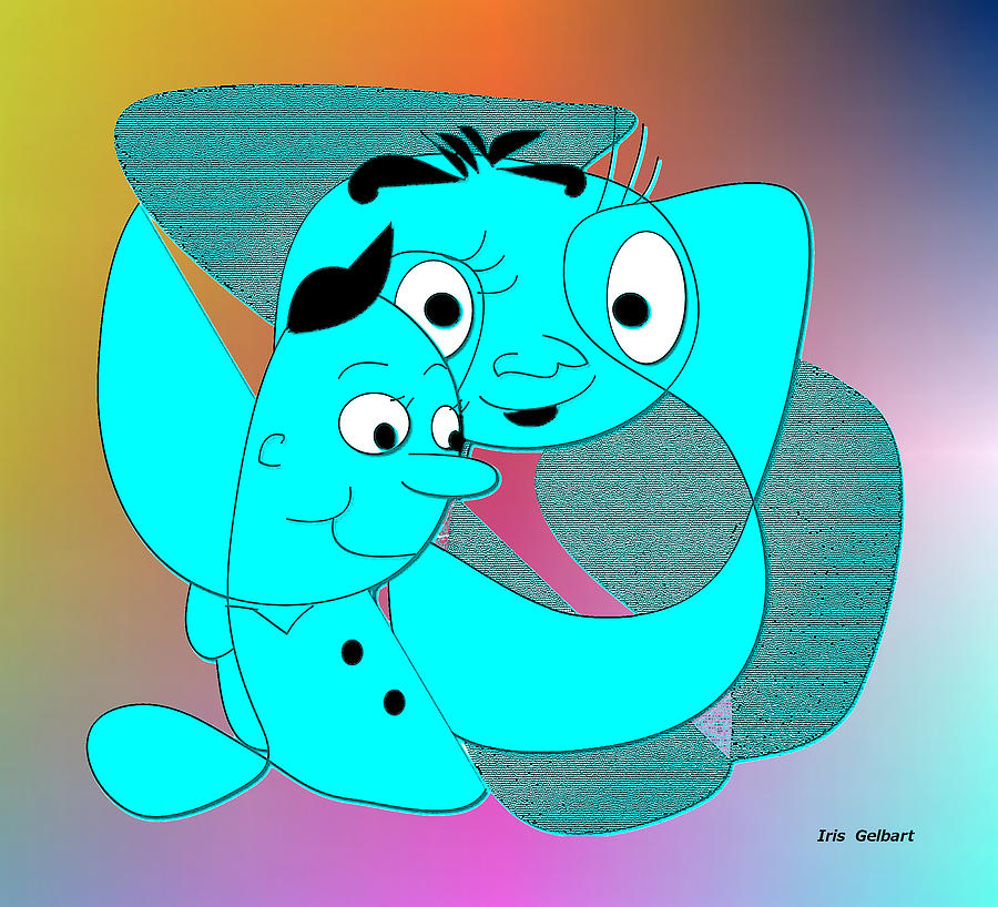 Just you and me Babe 2 Digital Art by Iris Gelbart