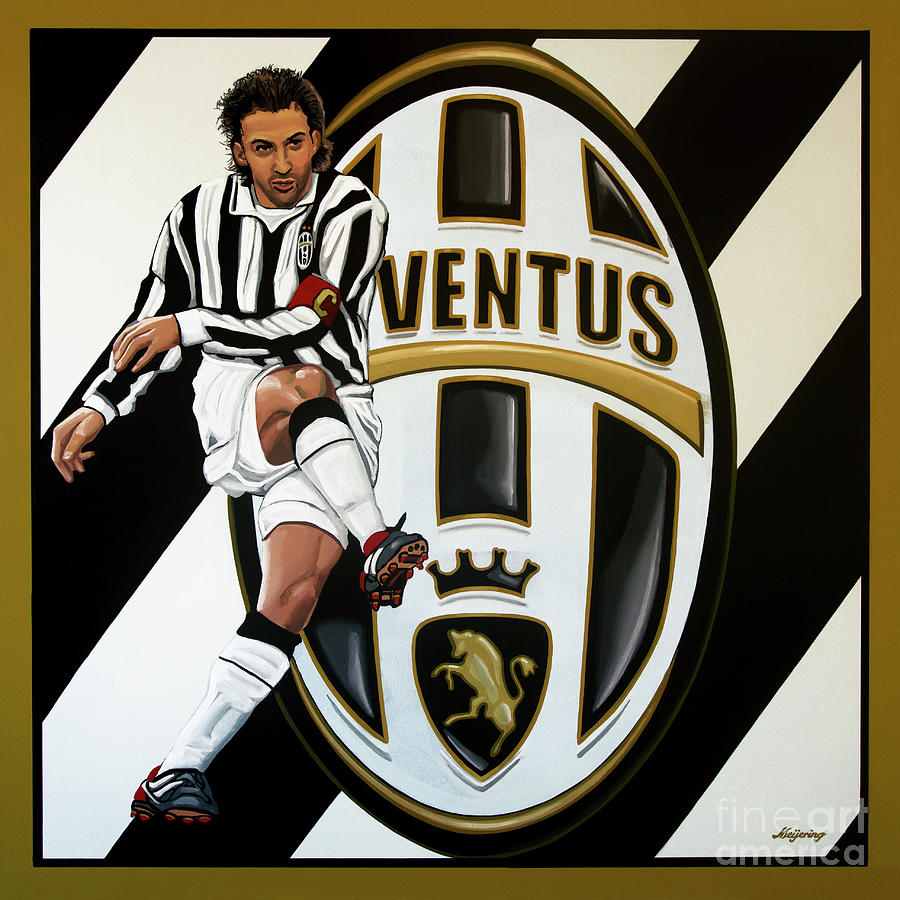 Juventus FC Turin painting Painting by Paul Meijering