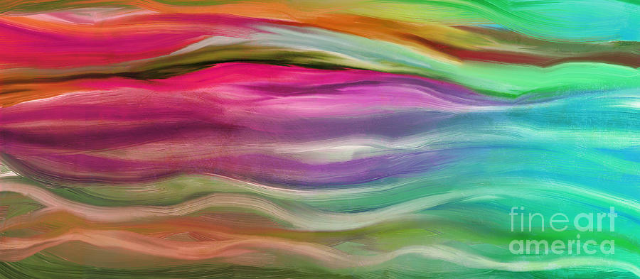 Juxtaposition Abstract Waves Painting