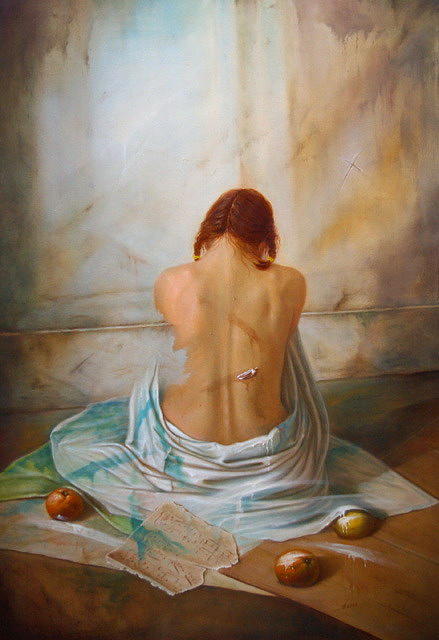Nude Painting - K299.andantino by Vaidotas Bakutis