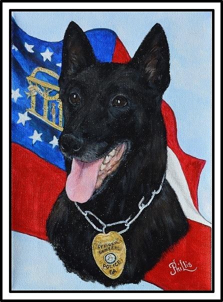 K9 Brody Painting by Dianna Cook - Fine Art America