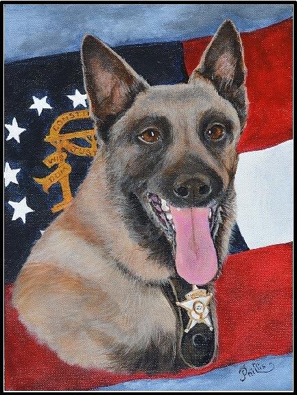 K9 Grep Painting by Dianna Cook - Fine Art America