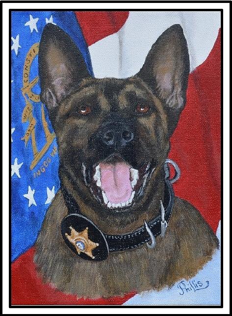 K9 Reno Painting by D Phillis Cook | Fine Art America