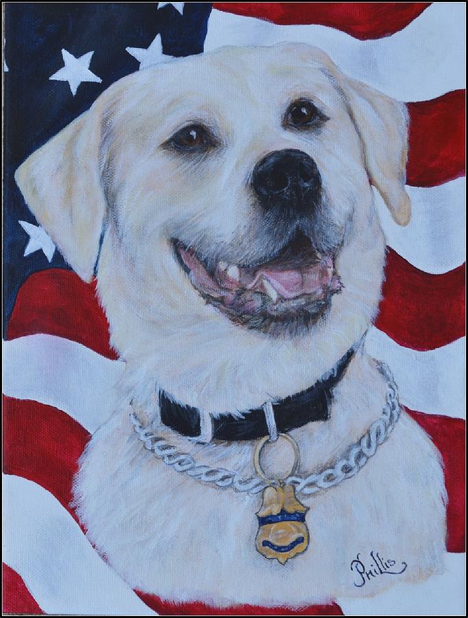 K9 Rolf Painting by Dianna Cook - Fine Art America