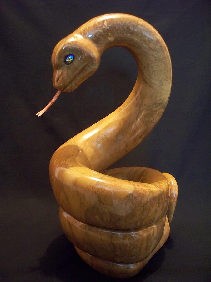 Snake Sculpture - Kaa the Snake by Jason Nelson