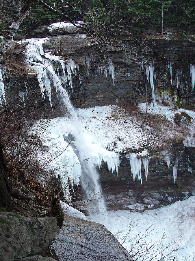 Kaaterskill Falls Late November 2008 Photograph by Terrance DePietro