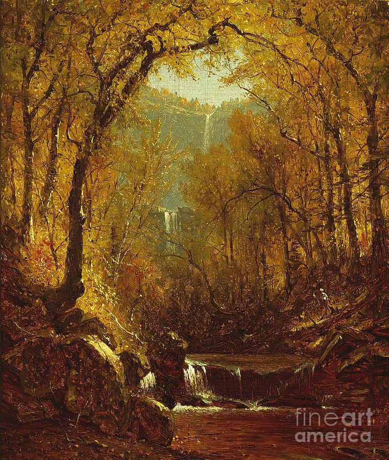 Kaaterskill Falls Painting by Sanford Robinson Gifford