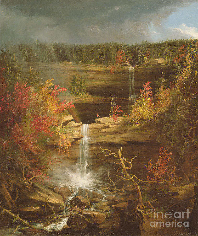 Kaaterskill Falls Painting by Thomas Cole