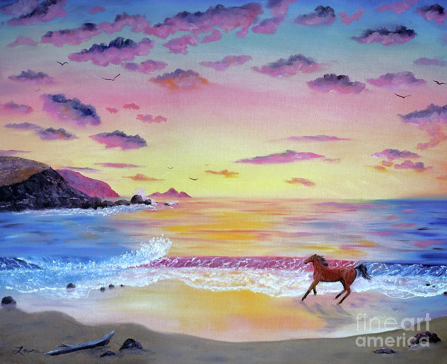 Kachina at Rockaway Beach Painting by Laura Iverson