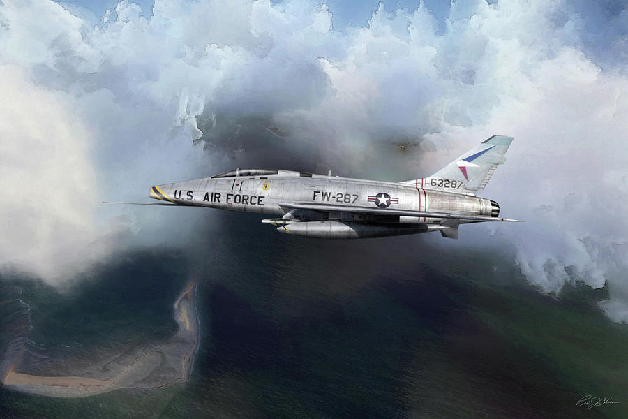 Kadena F-100 Digital Art by Peter Chilelli