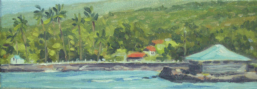 Kahaluu Beach Painting by Stan Chraminski