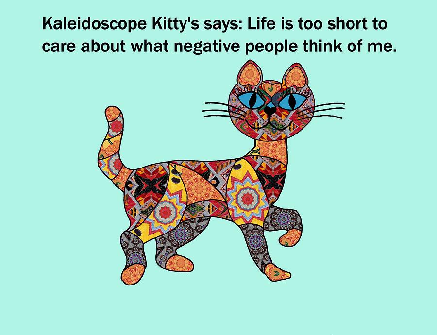 Kaieidoscope kitty 1 Digital Art by Laura Smith