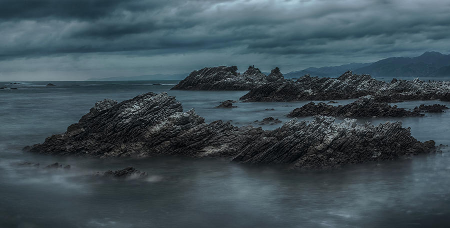 Kaikoura cliffs Photograph by Martin Capek