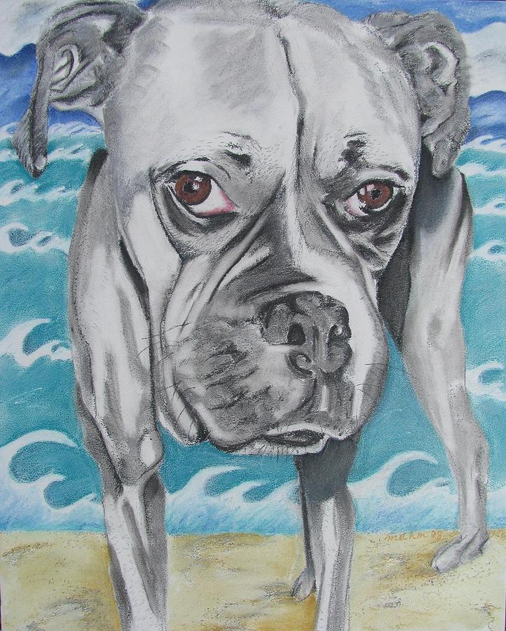 Nature Painting - Kailey at the Beach by Michelle Hayden-Marsan
