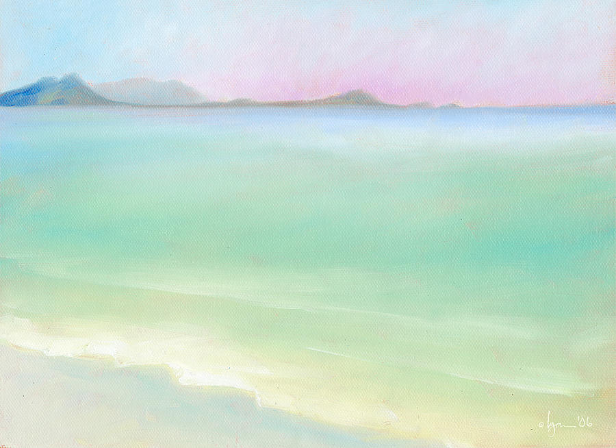 Kailua Sunrise Painting by Angela Treat Lyon