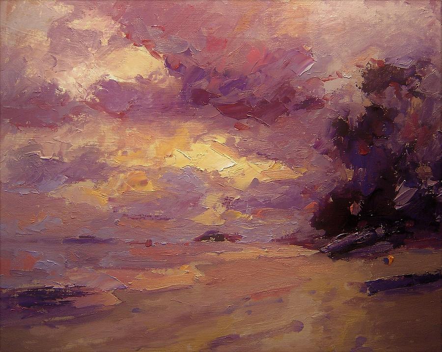Kailua sunrise Painting by R W Goetting