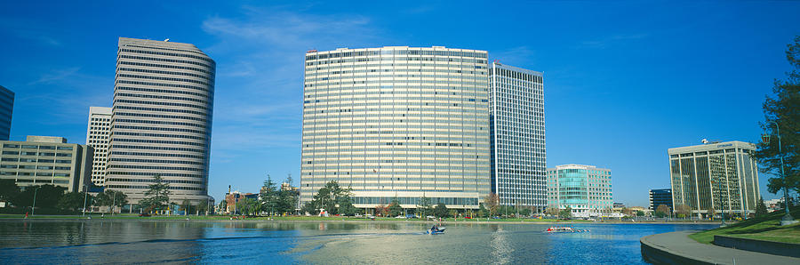 Architecture Photograph - Kaiser Building, Lake Merritt, Oakland by Panoramic Images