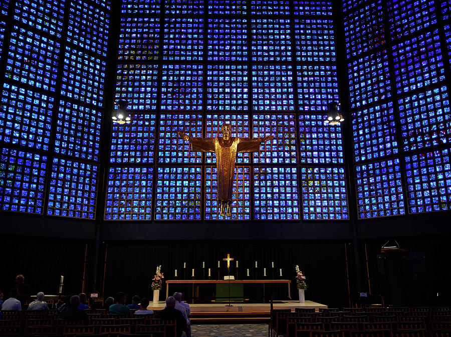 Kaiser Wilhelm Gedaechtnis Kirche Altar. Berlin Photograph by Jouko Lehto