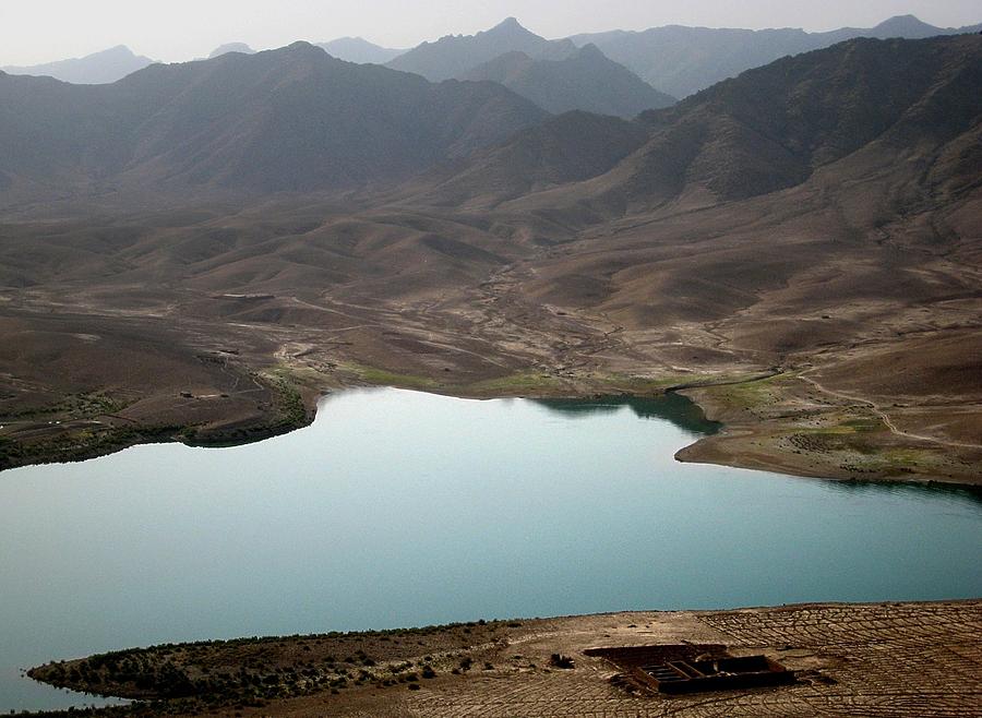 Mountain Photograph - Kajaki Lake in Helmand Province Afghanistan by Jetson Nguyen