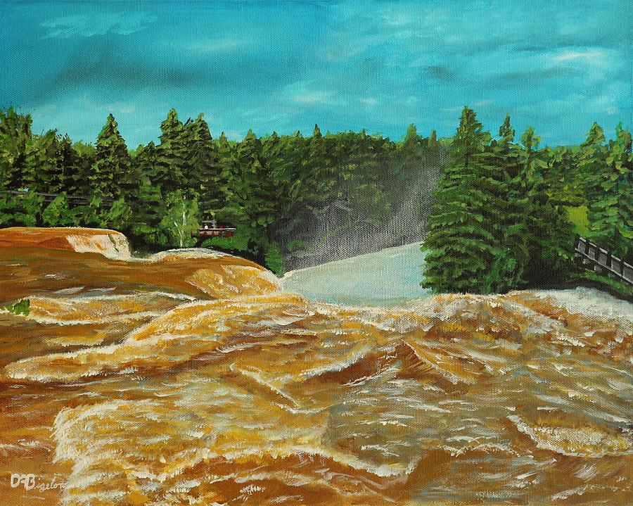 Kakabeka Falls Painting by David Bigelow