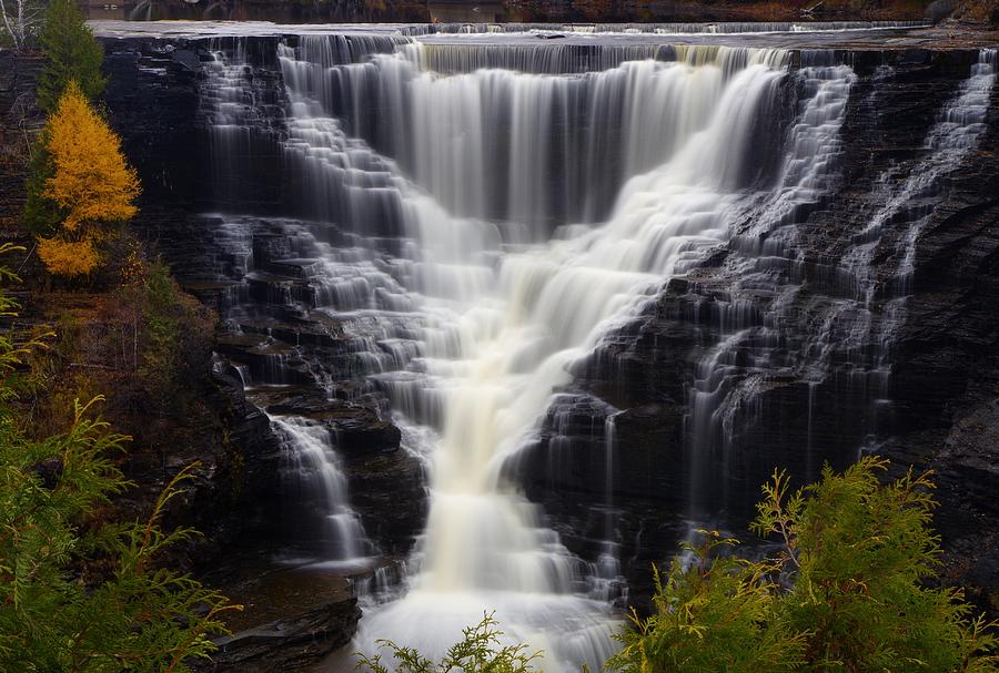 Waterfall Photograph - Kakabeka Falls, Low Water by Tim Beebe