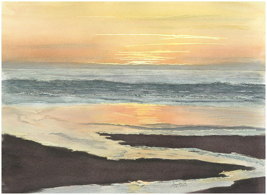 Kalaloch Sunset II Painting by Joel Deutsch