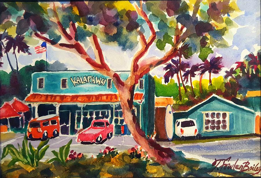 Kalapawai Mkt  Kailua Painting by Tf Bailey