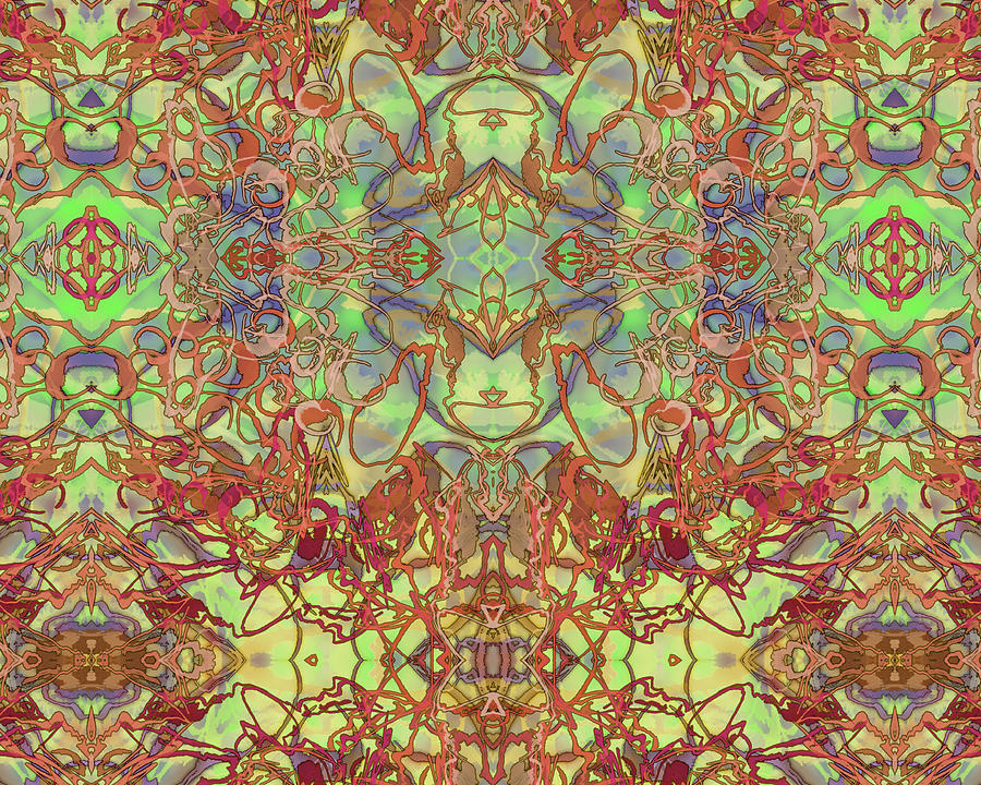 Kaleid Abstract Tapestry by Kristin Doner Kaleid Abstract Tapestry by Kristin Doner