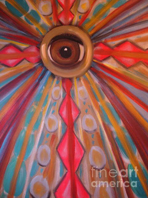 Kaleidoscope Painting - Kaleideggscope by Linda Mungerson