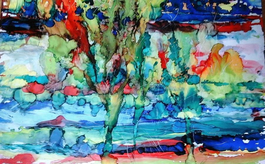 kaleidescope watercolor painting
