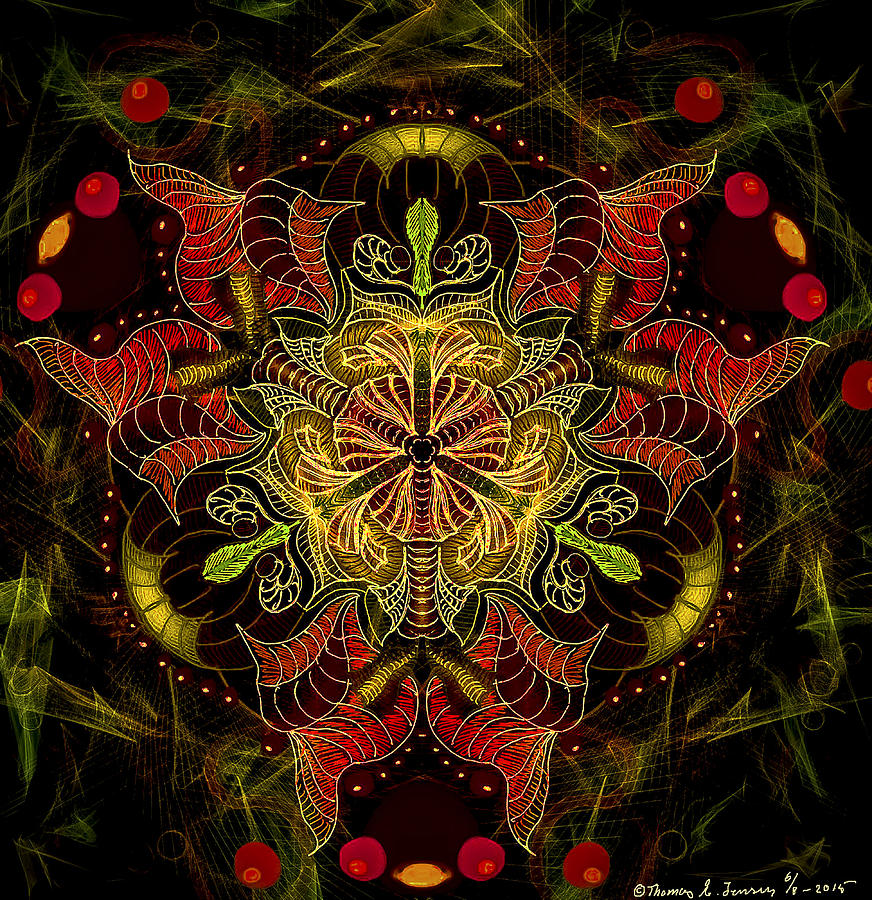 Kaleidoflower#3 Digital Art by ThomasE Jensen