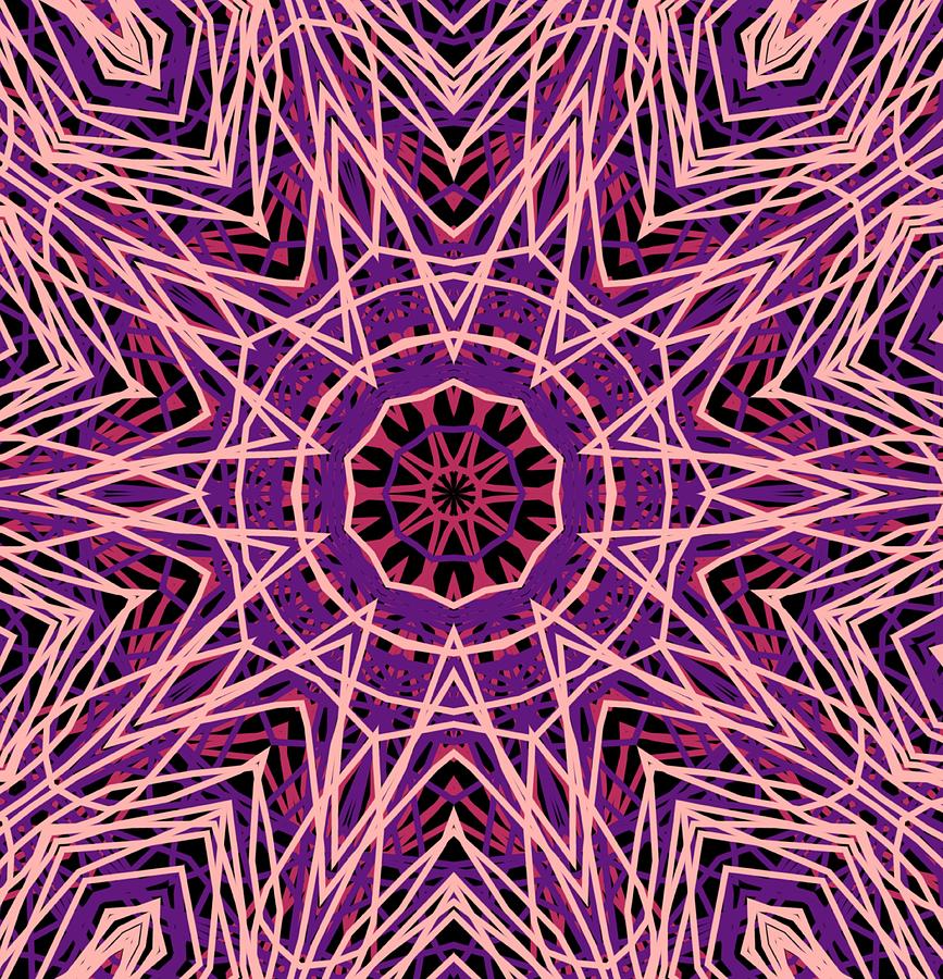 Kaleidoscope 147 by Kristalin Davis Digital Art by Kristalin Davis