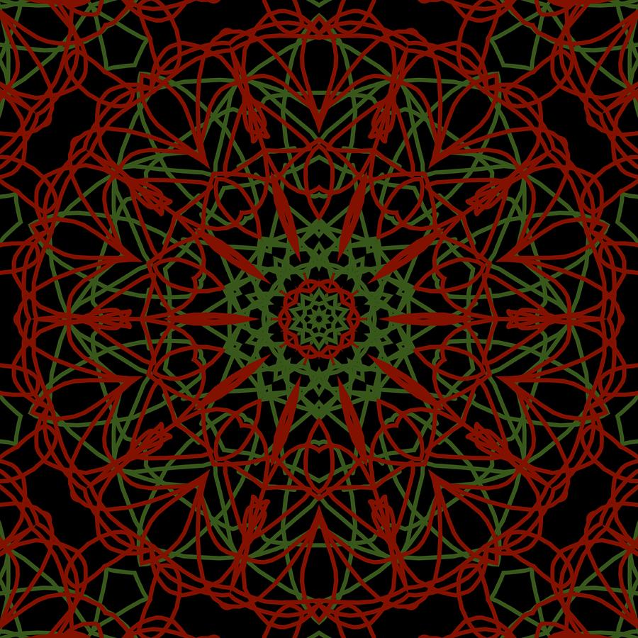 Kaleidoscope 309 Version 2 by Kristalin Davis Digital Art by Kristalin Davis
