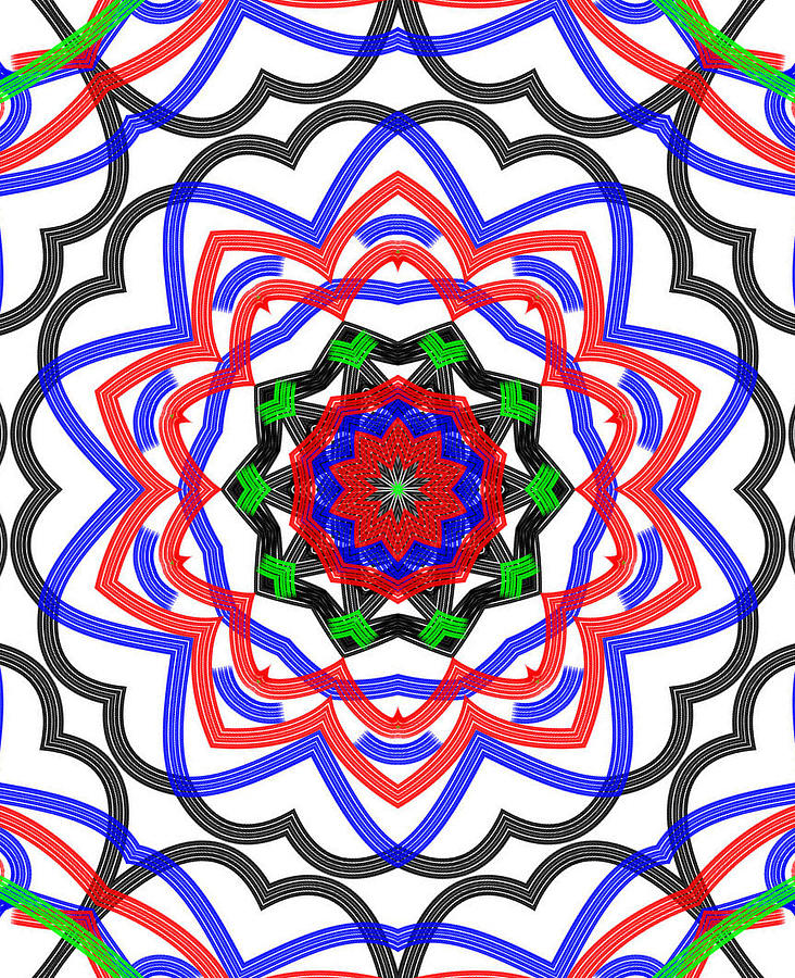Kaleidoscope 342 by Kristalin Davis Digital Art by Kristalin Davis