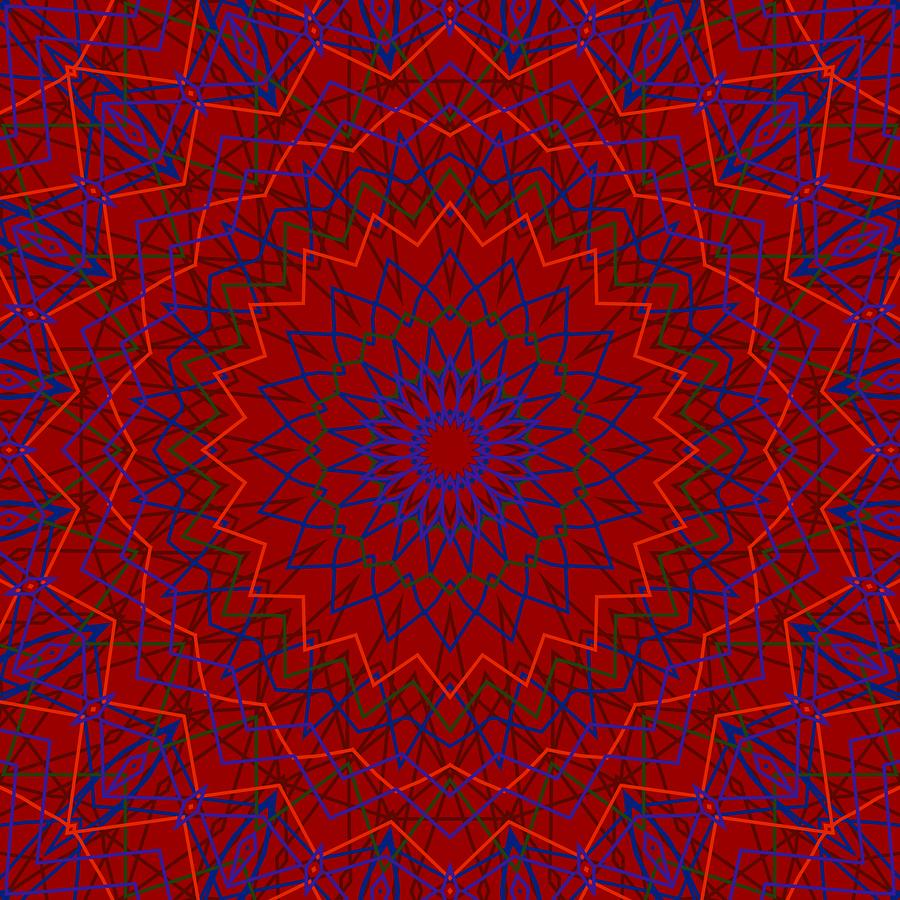 Kaleidoscope 818 Version 1 by Kristalin Davis Digital Art by Kristalin Davis