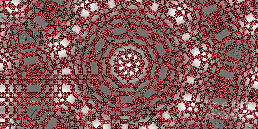 Pattern Digital Art - Kaleidoscope 95 by Ron Bissett