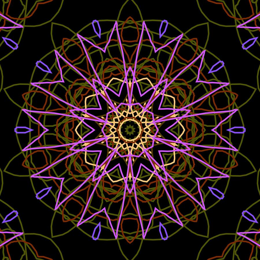 Kaleidoscope 956 by Kristalin Davis Digital Art by Kristalin Davis