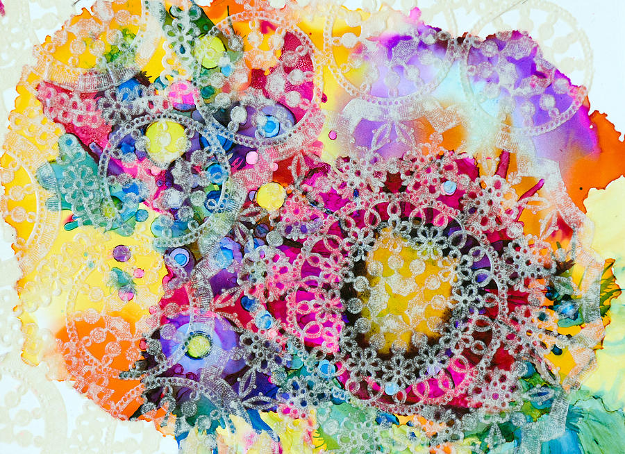 Abstract Painting - Kaleidoscope - A by Sandy Sandy