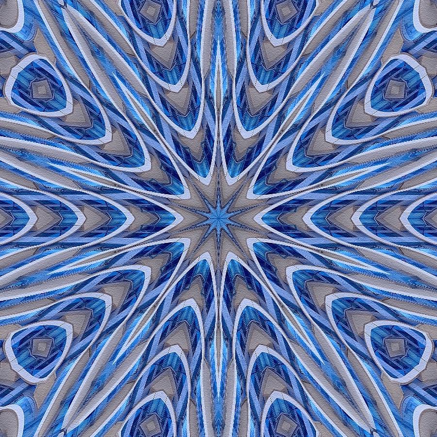 Blue star burst