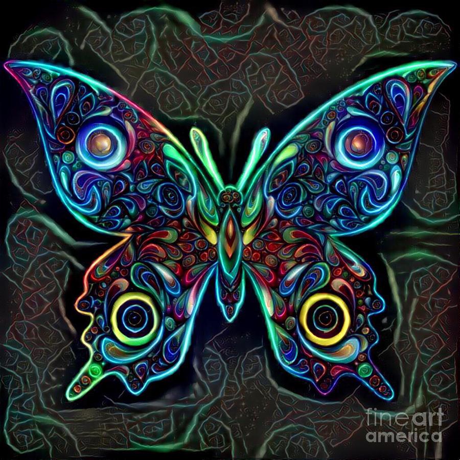 butterfly kaleidoscope art
