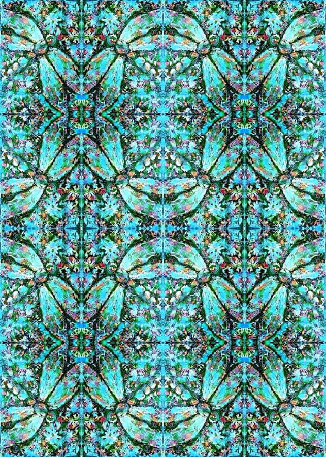 Kaleidoscope dragonfly wallpaper Digital Art by Megan Walsh